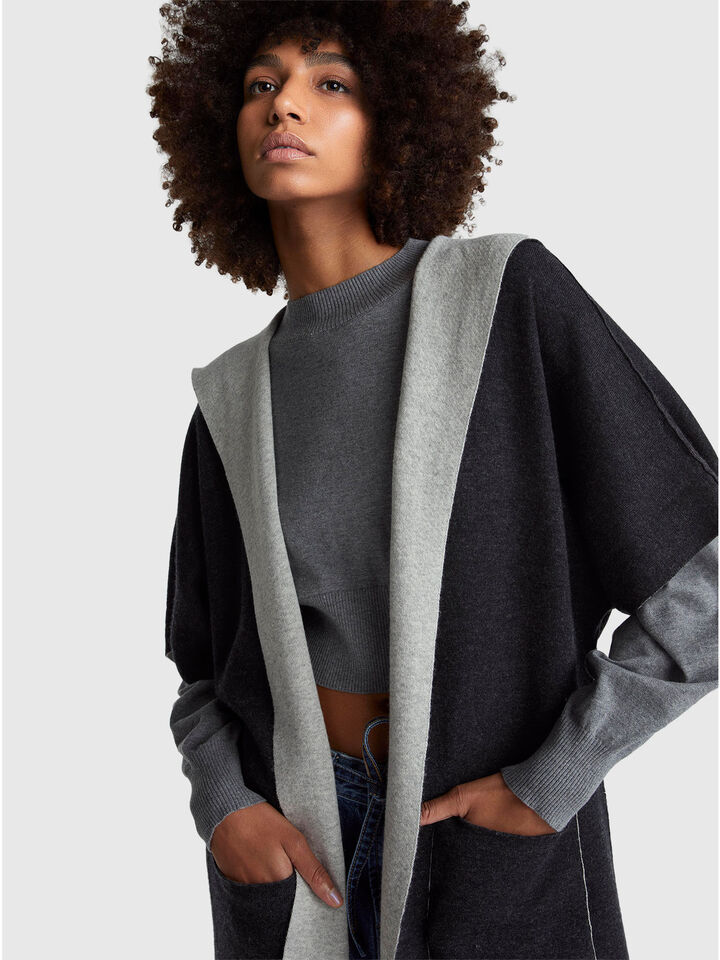 KNITTED COAT Damen image number 4